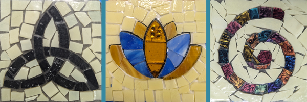 symbols made out of mosaic