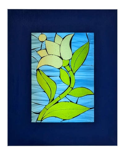 Mosaic Glass Lily